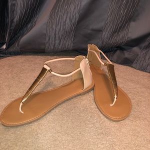 Pink and Gold Charlotte Russe Sandals